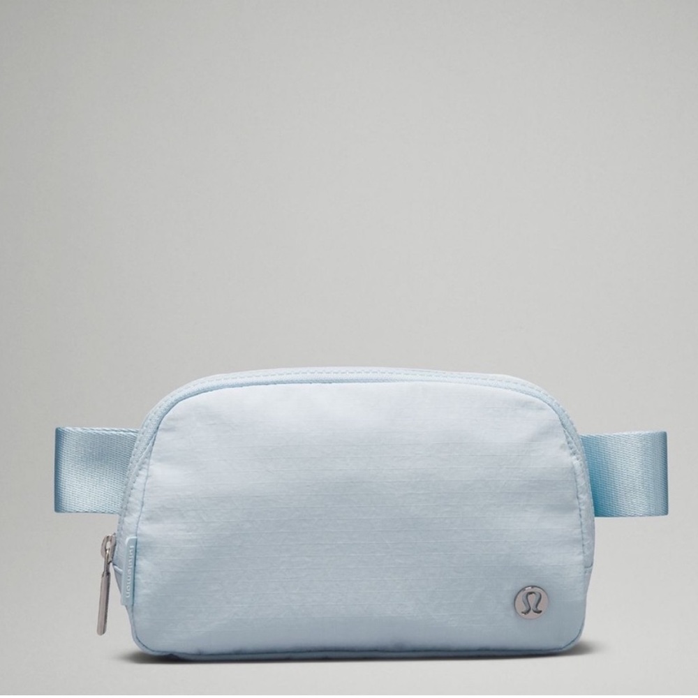 Powder blue lululemon belt bag